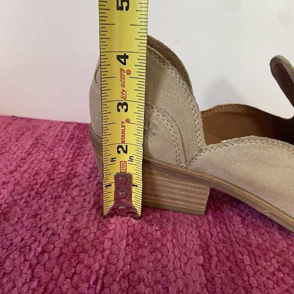 Lucky Brand Merlyin Loafer Suede Leather Light Brown Tan Size 8.5 - Picture 9 of 12